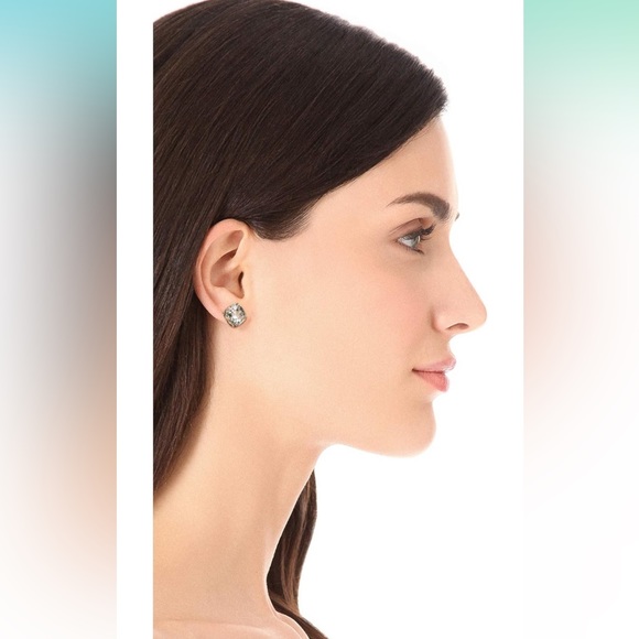 Kate Spade Druxy Stud Glitter Shimmer Earrings Costume Jewelry Sequin Metallic - Picture 15 of 16